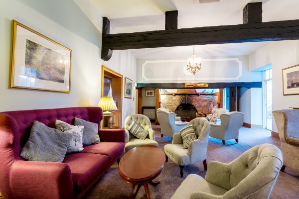 Comfortable lounges at Budock Vean Hotel in Cornwall
