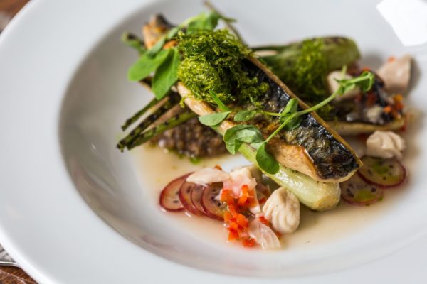 Food at the Carnmarth Hotel in Newquay, Cornwall