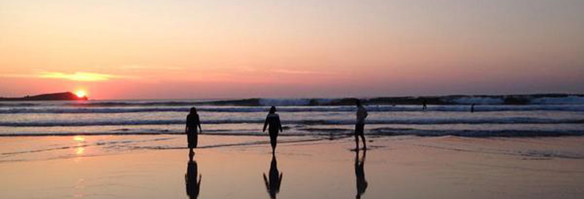 Lusty Glaze Beach sunset
