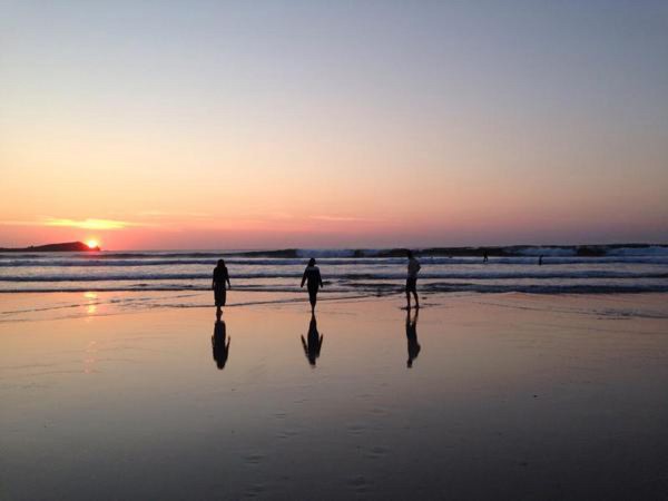 Lusty Glaze Beach sunset