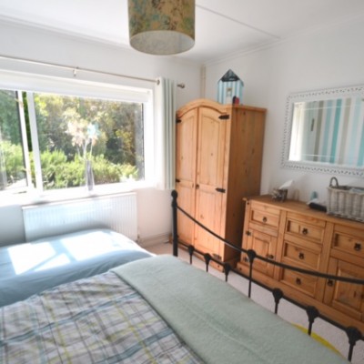 Sandylands bedroom, a dog friendly cottage in Cornwall