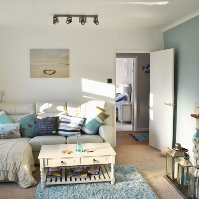 Sandylands living room, a dog friendly cottage in Cornwall