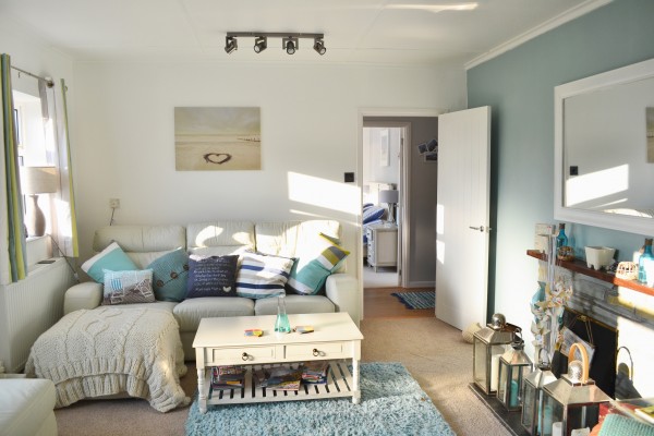 Sandylands living room, a dog friendly cottage in Cornwall