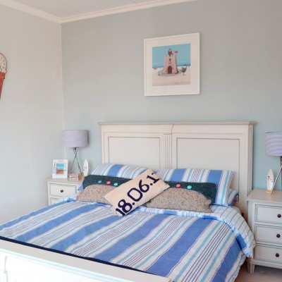 Sandylands bedroom, a dog friendly cottage in Cornwall