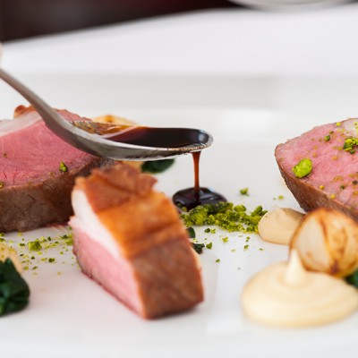 Fine dining at Summer Lodge Hotel in Dorset