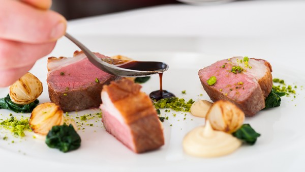 Fine dining at Summer Lodge Hotel in Dorset