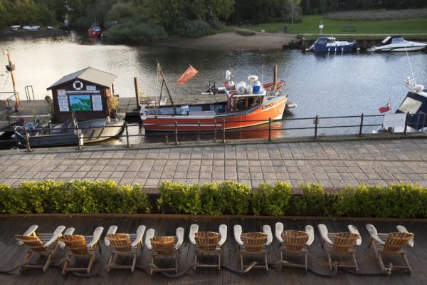 Beautiful views of the River Stour from Captain's Club Hotel