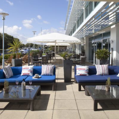 Dining al fresco at Captain's Club Hotel & Spa