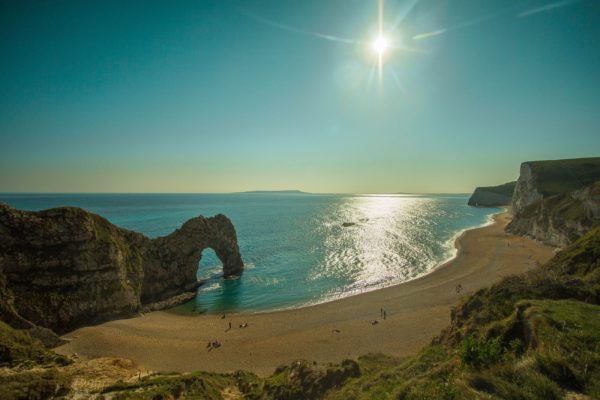 Durdle Door, a dog friendly beach in Dorset