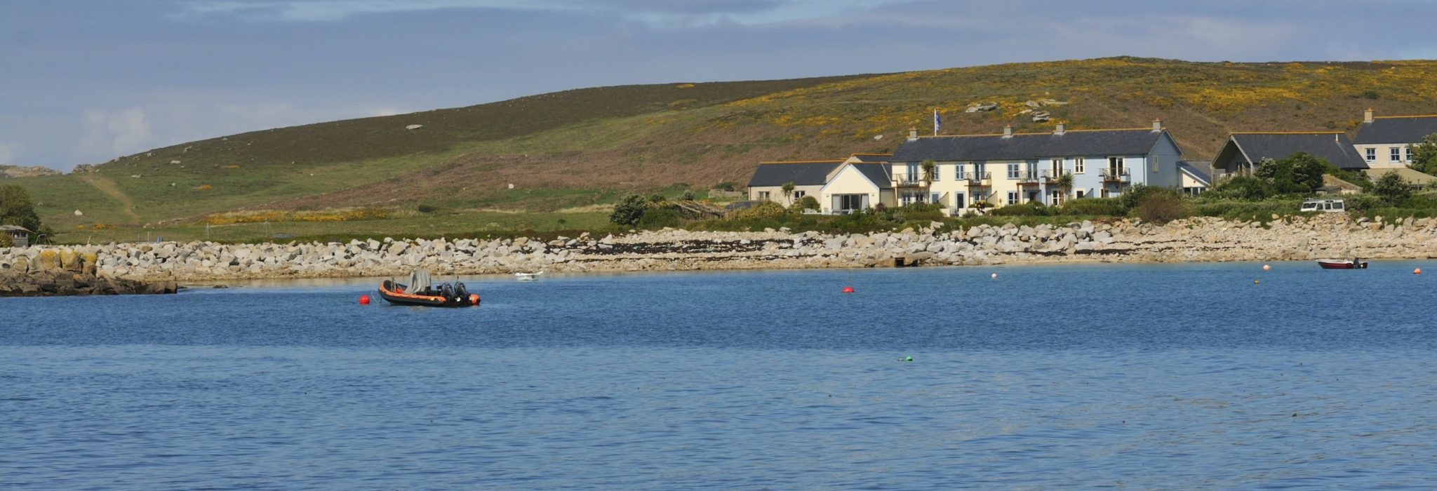 View from Hell Bay Hotel on Bryher in the Isles of Scilly