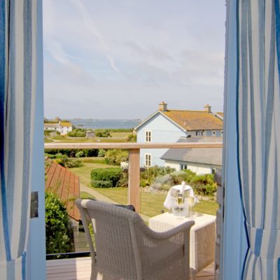 Bedroom at Hell Bay Hotel on Bryher in the Isles of Scilly