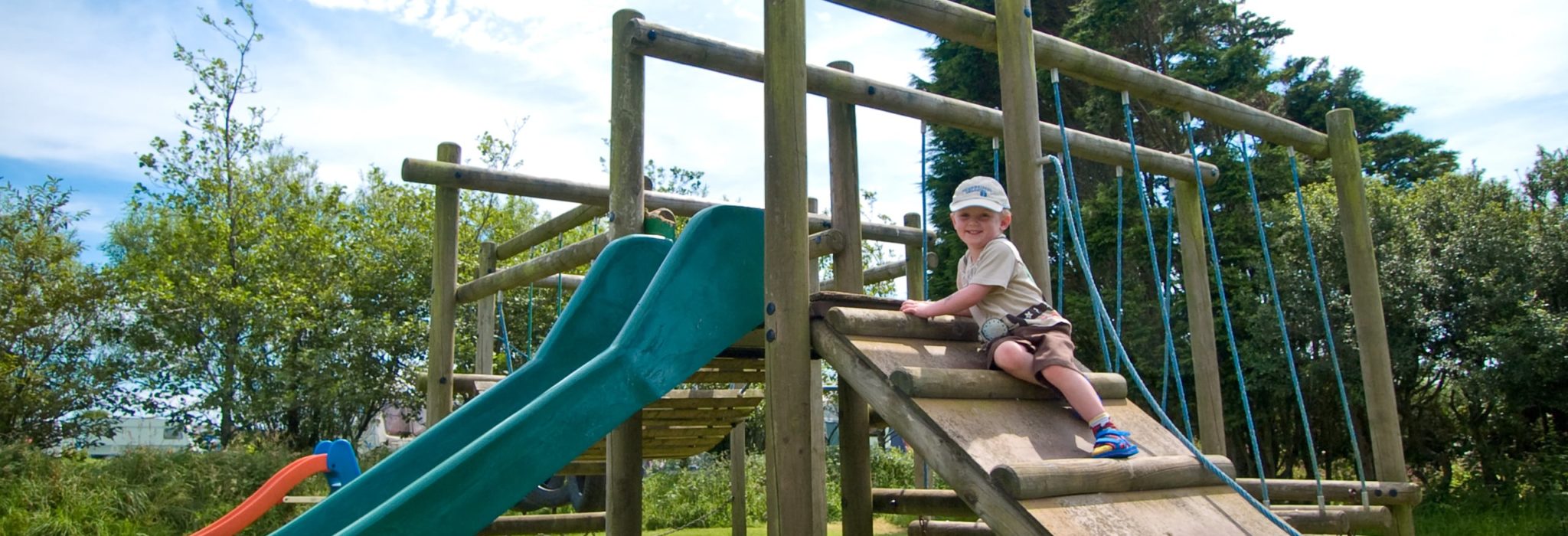 Play park at Lanyon Holiday Park in Cornwall