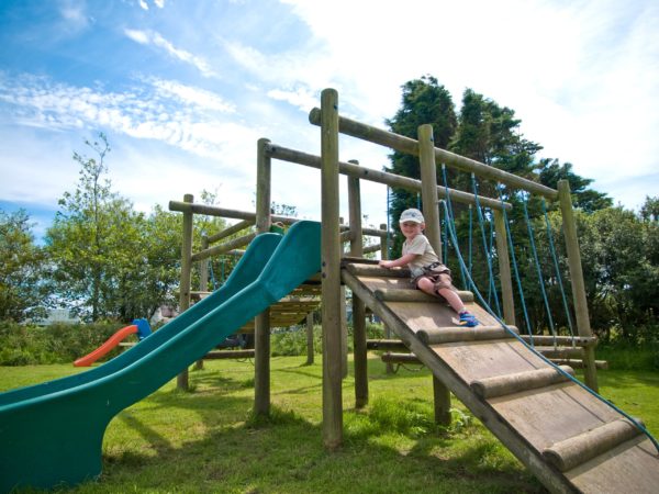 Play park at Lanyon Holiday Park in Cornwall