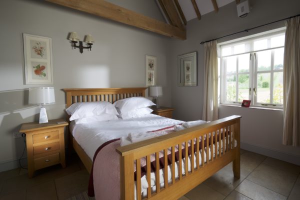 Bedrrom in one of the cottages at Greenwood Grange