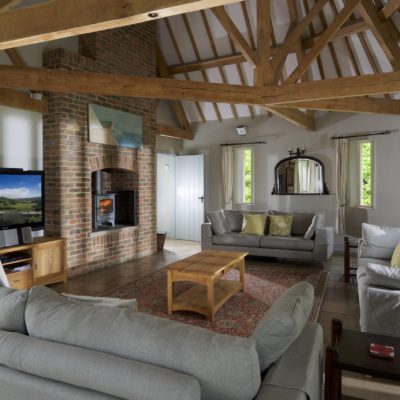 Living room in one of the cottages at Greenwood Grange
