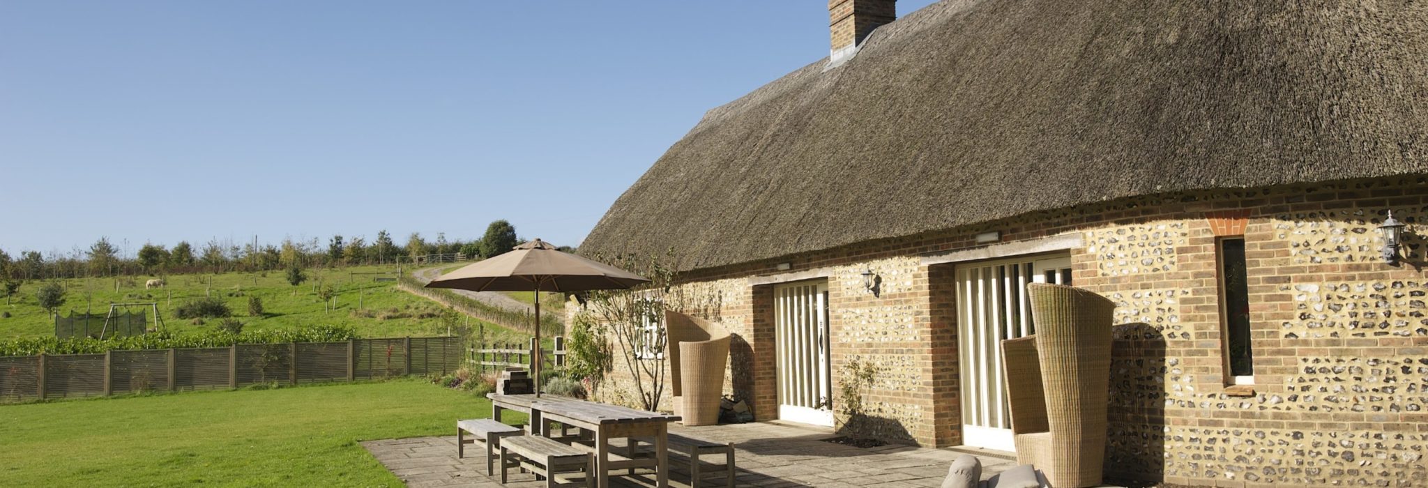Henchard Cottage patio - Greenwood Grange