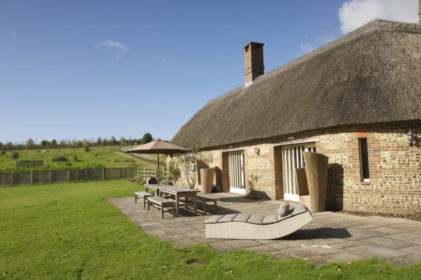 Henchard Cottage patio - Greenwood Grange