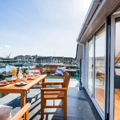 Watch House outdoor terrace - Falmouth Holiday Homes | Pawfect Stays